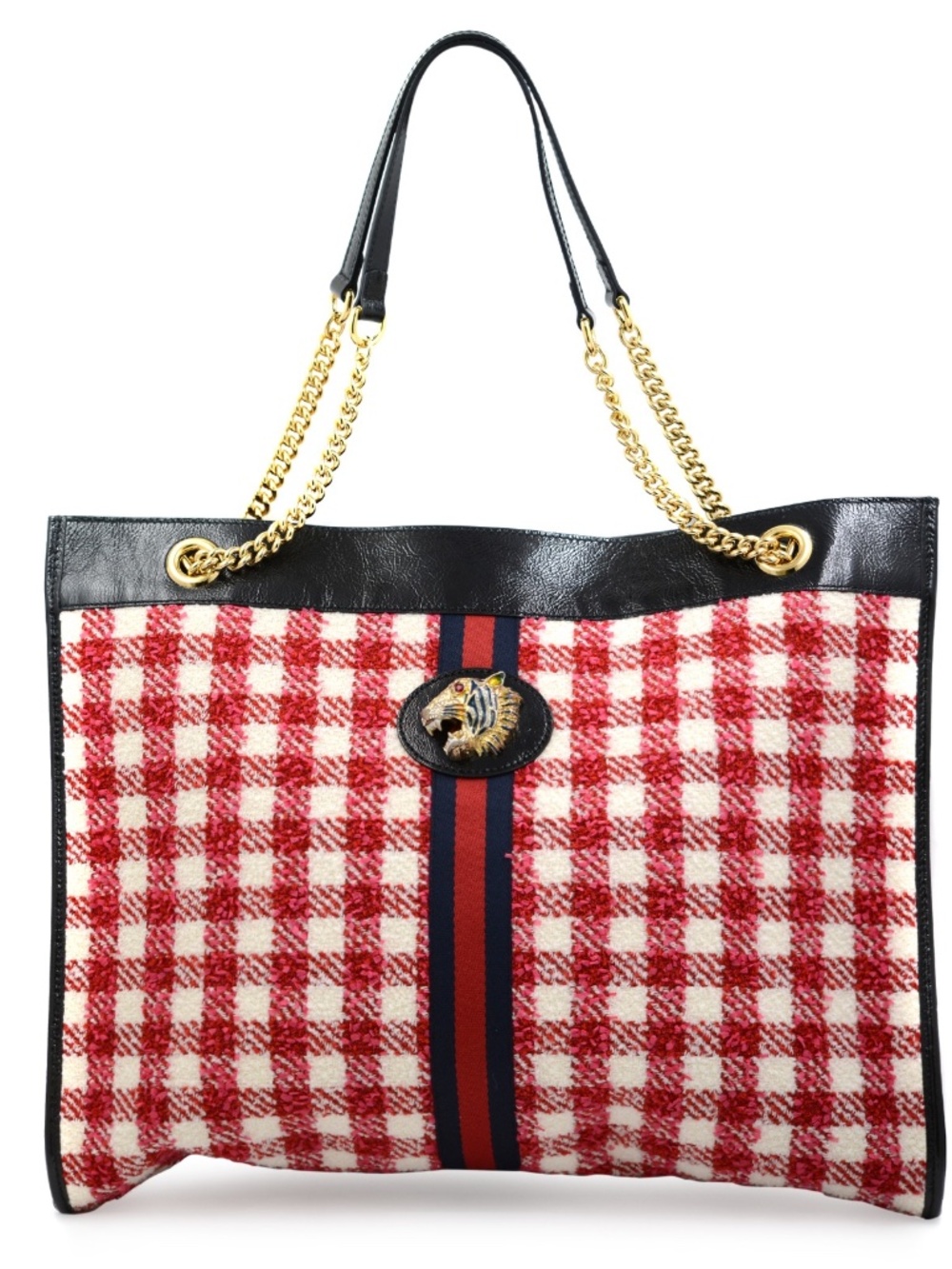Gucci Rajah Tweed Tote Bag with Wallet